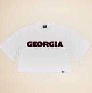 Georgia Hype and Vice Touchdown Crop Tee